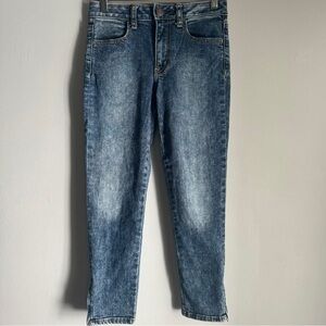 American Eagle Hi-Rise Jegging Crop Super Stretch Zipper Ankle Size 0